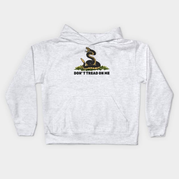 Dont tread on me - retro_yellow Kids Hoodie by Can Photo